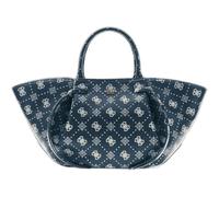 GUESS bolso de hombro Allegra Girlfriend Satchel Blue Logo azul marino