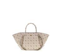 GUESS bolso de hombro Allegra Girlfriend Satchel Vanilla Logo crema