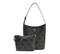 GUESS bolso de hombro bolsa de utensilios Meridian II Bucket Bag Coal Logo gris oscuro