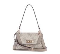 GUESS bolso de hombro bolso bandolera Karnilla Flap Shoulder Bag Dark Taupe Logo marrón topo