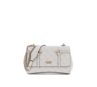 GUESS bolso de hombro bolso bandolera Leona Logo Convertible Xbody Flap Bone Logo crema
