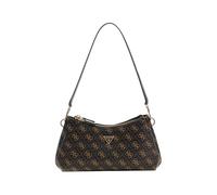 GUESS bolso de hombro bolso bandolera Noelle II 3 Comp Shoulder Xbody Brown Logo marrón oscuro
