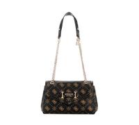 GUESS bolso de hombro bolso bandolera Silia Convertible Xbody Flap Bag Espresso Logo marrón oscuro
