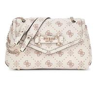GUESS bolso de hombro bolso bandolera Silia Convertible Xbody Flap Bag Vanilla Logo crema