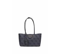 GUESS bolso de hombro bolso shopper Janie Logo Girlfriend Carryall Coal Logo gris oscuro