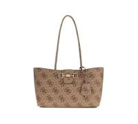 GUESS bolso de hombro bolso shopper Janie Logo Girlfriend Carryall Latte Logo marrón