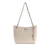 GUESS bolso de hombro Cheryl Two Compartment Tote Stone crema