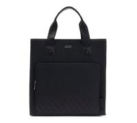 GUESS bolso de hombro con compartimento para portátil Boston Tote Dark Black negro