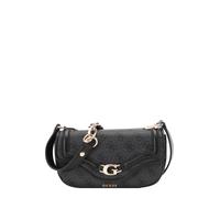 GUESS bolso de hombro bolso bandolera Dea Crossbody Flap Coal Logo gris oscuro