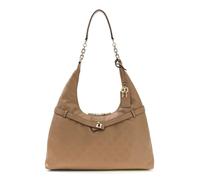 GUESS bolso de hombro Ella Logo Hobo Beige Logo marrón topo