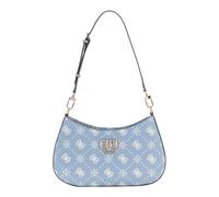 GUESS bolso de hombro Emelie Logo Top Zip Shoulder Bag Light Blue Logo azul claro