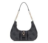 GUESS bolso de hombro Erenia Top Zip Shoulder Bag Coal Logo gris oscuro