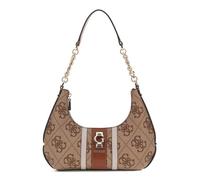 GUESS bolso de hombro Erenia Top Zip Shoulder Bag Latte Logo marrón claro