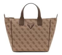 GUESS bolso de hombro Follie Small Tote Bag Latte Logo marrón