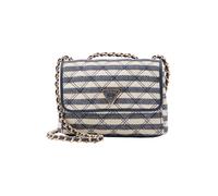 GUESS Bolso de hombro 'GIULLY II MINI 2 COMP CVTR FLP' navy / blanco One Size navy / blanco