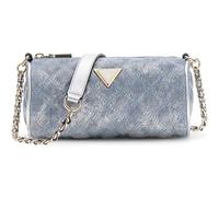 GUESS bolso de hombro Giully II Mini Barrel Bag Metallic Denim azul claro