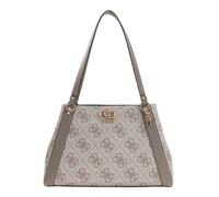 GUESS bolso de hombro Karnilla Logo Girlfriend Carryall Dark Taupe Logo marrón topo