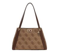 GUESS bolso de hombro Karnilla Logo Girlfriend Carryall Latte Logo/Brown marrón claro