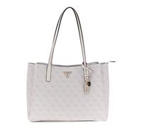 GUESS bolso de hombro maletín con compartimento para portátil Noelle II Tech Tote Bone Logo gris claro