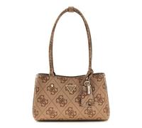 GUESS bolso de hombro Meridian II Shoulder Satchel Bag Latte Logo marrón claro