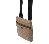 GUESS Bolso de hombro 'MILANO CROSSBODY FLAT' beige oscuro / marrón / oro One Size beige oscuro / marrón / oro