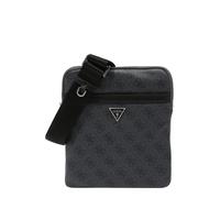 GUESS Bolso de hombro 'MILANO CROSSBODY FLAT' gris basalto / negro / plata One Size gris basalto / negro / plata