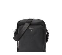 GUESS Bolso de hombro 'MILANO TOP ZIP XBDY W FRT PCKT' negro / plata One Size negro / plata