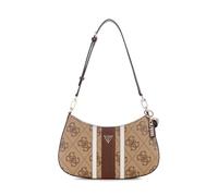 GUESS bolso de hombro Noelle II Top Zip Shoulder Bag Latte Logo/Brown marrón claro