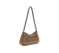 Guess Bolso De Hombro Para Mujer Con Cierre Zip En Lona Marrón