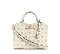 GUESS bolso de hombro Silia Girlfriend Satchel Vanilla Logo crema