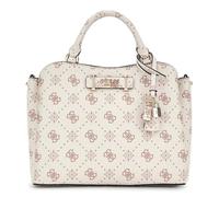 GUESS bolso de hombro Silia Girlfriend Satchel Vanilla Logo crema