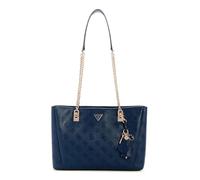 GUESS bolso de hombro Tisha 3 Compartment Tote Midnight Logo azul marino