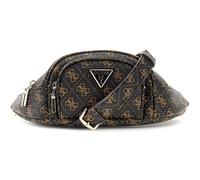 GUESS Bolso de la Correa Bolso Bandolera Latona Belt Bag Brown Logo/Black Multicolor