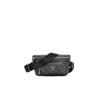 GUESS Bolso de la Correa Bolso Bandolera Milano Bumbag Black/White Gris Oscuro