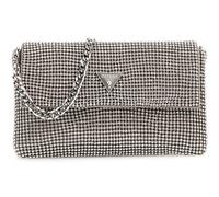 GUESS bolso de noche Zalina Mini Flap Clutch Silver