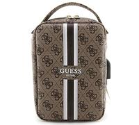 Guess Bolsa De Viaje Organizador Con Rayas Impresas Marrón - GUHBP4RPSW