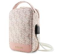 Bolso Organizador Guess Modelo GCube Stripe color Rosa GUHBHGCFSEP