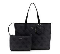 GUESS bolso shopper bolso de hombro con compartimento para portátil Power Play II Large Tech Tote Coal Logo gris oscuro