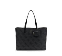 GUESS bolso shopper bolso de hombro con compartimento para portátil Power Play II Large Tech Tote Coal Logo gris oscuro