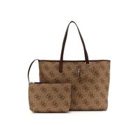 GUESS bolso shopper bolso de hombro con compartimento para portátil Power Play II Large Tech Tote Latte Logo/Brown marrón claro