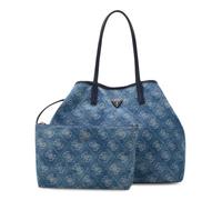 GUESS bolso shopper bolso de hombro Victtoria 2 in 1 Tote Denim Logo azul