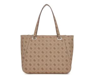 GUESS bolso shopper con compartimento para portátil Calebra Tote Bag Latte Logo marrón claro