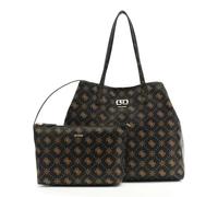 GUESS bolso shopper Emelie Logo 2 in 1 Tote Espresso Logo marrón oscuro
