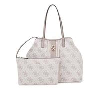 GUESS bolso shopper Erenia 2 in 1 Tote Dark Taupe Logo blanco