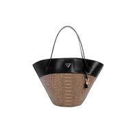 GUESS bolso shopper Venere Extra Large Tote Natural/Black multicolor