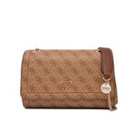GUESS Bolso bandolera Noelle II convertible Xbody con solapa Latte Logo/Marrón