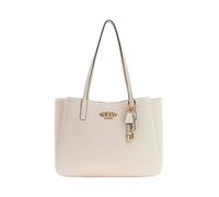 GUESS Bolso de hombro Anise con compartimento para portátil y varios compartimentos Stone Logo crema