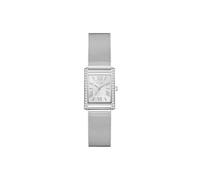 Guess Bonnet GW0997L1 - Reloj de Pulsera analógico para Mujer, Cuarzo, Acero Inoxidable, 23 mm, Correa de Acero Inoxidable, Plata, 3 Bares, Color de la Esfera: Blanco