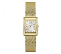 Guess Bonnet GW0997L2 - Reloj de Pulsera analógico para Mujer, Cuarzo, Acero Inoxidable, 23 mm, Correa de Acero Inoxidable, Color Dorado, 3 Bares, Color de la Esfera: Blanco