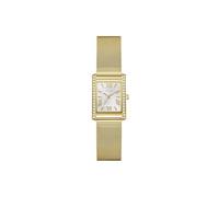 Guess Bonnet GW0997L2 - Reloj de Pulsera analógico para Mujer, Cuarzo, Acero Inoxidable, 23 mm, Correa de Acero Inoxidable, Color Dorado, 3 Bares, Color de la Esfera: Blanco